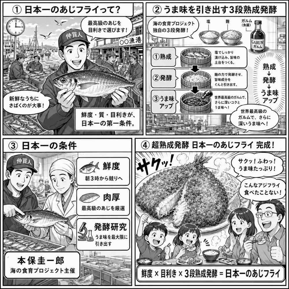 日本一のあじフライとは